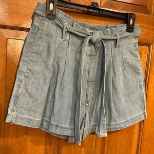 Women's Chambray Blue Shorts